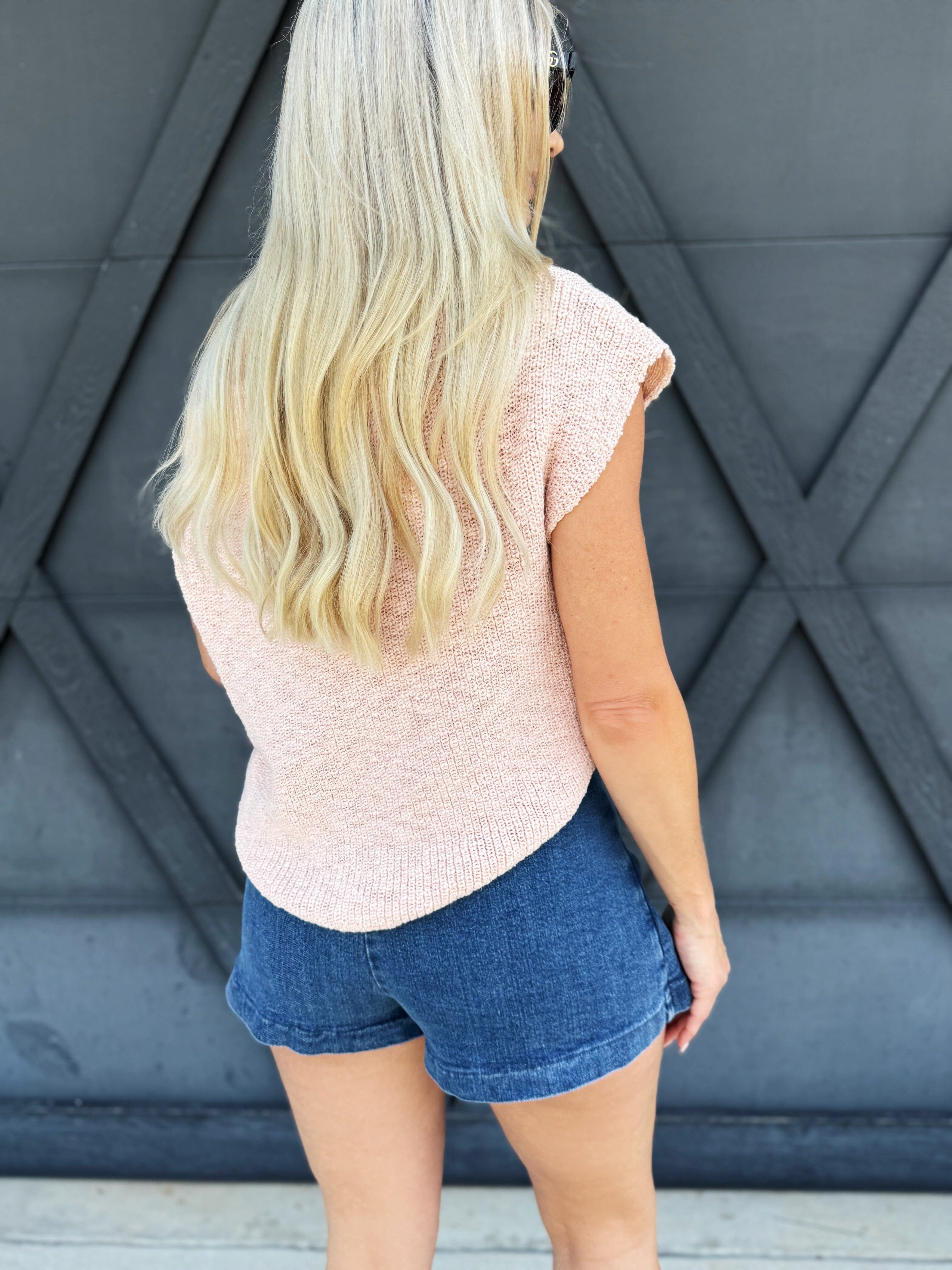 Side Buckle Skort In Indigo - Infinity Raine