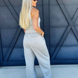 Pointe Knit Vest In Heather Grey - Infinity Raine