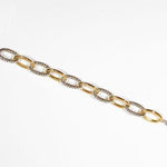 Cable Link Two Toned Bracelet - Infinity Raine