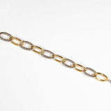 Cable Link Two Toned Bracelet - Infinity Raine