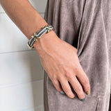Fossick Imports Jewelry - Bracelets Double Row Cable Bracelet 64601078