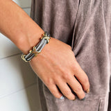 Fossick Imports Jewelry - Bracelets Double Row Cable Bracelet 64601078