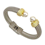 Two Toned Pearl Bracelet - Infinity Raine