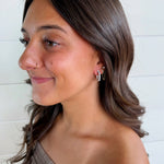Fossick Imports Jewelry - Earrings Small CZ Huggie Hoop Earrings 66214646