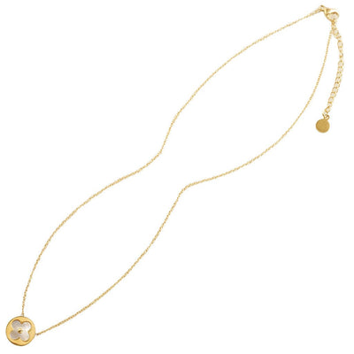 Round Clover Necklace-Gold - Infinity Raine