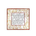 Framed Panel Lily Outline Square Scarf - Infinity Raine