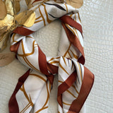 Framed Panel Lily Outline Square Scarf - Infinity Raine