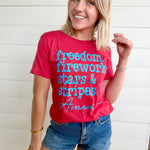 Freedom Fireworks Tee In-Red - Infinity Raine