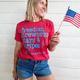 Freedom Fireworks Tee In-Red - Infinity Raine