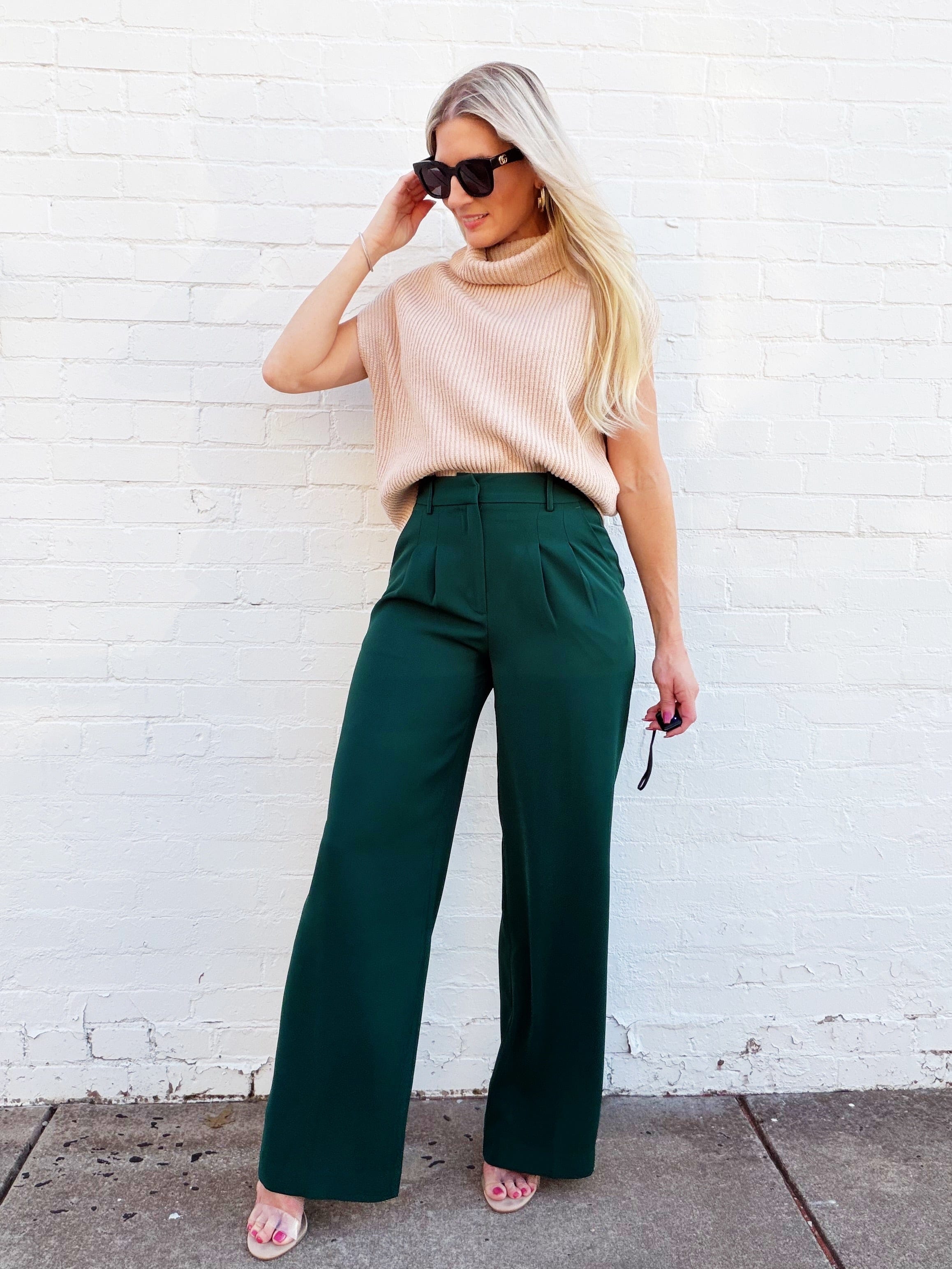 French Connection Bottoms - Pants French Connection Harry Suiting Trousers In Evergreen