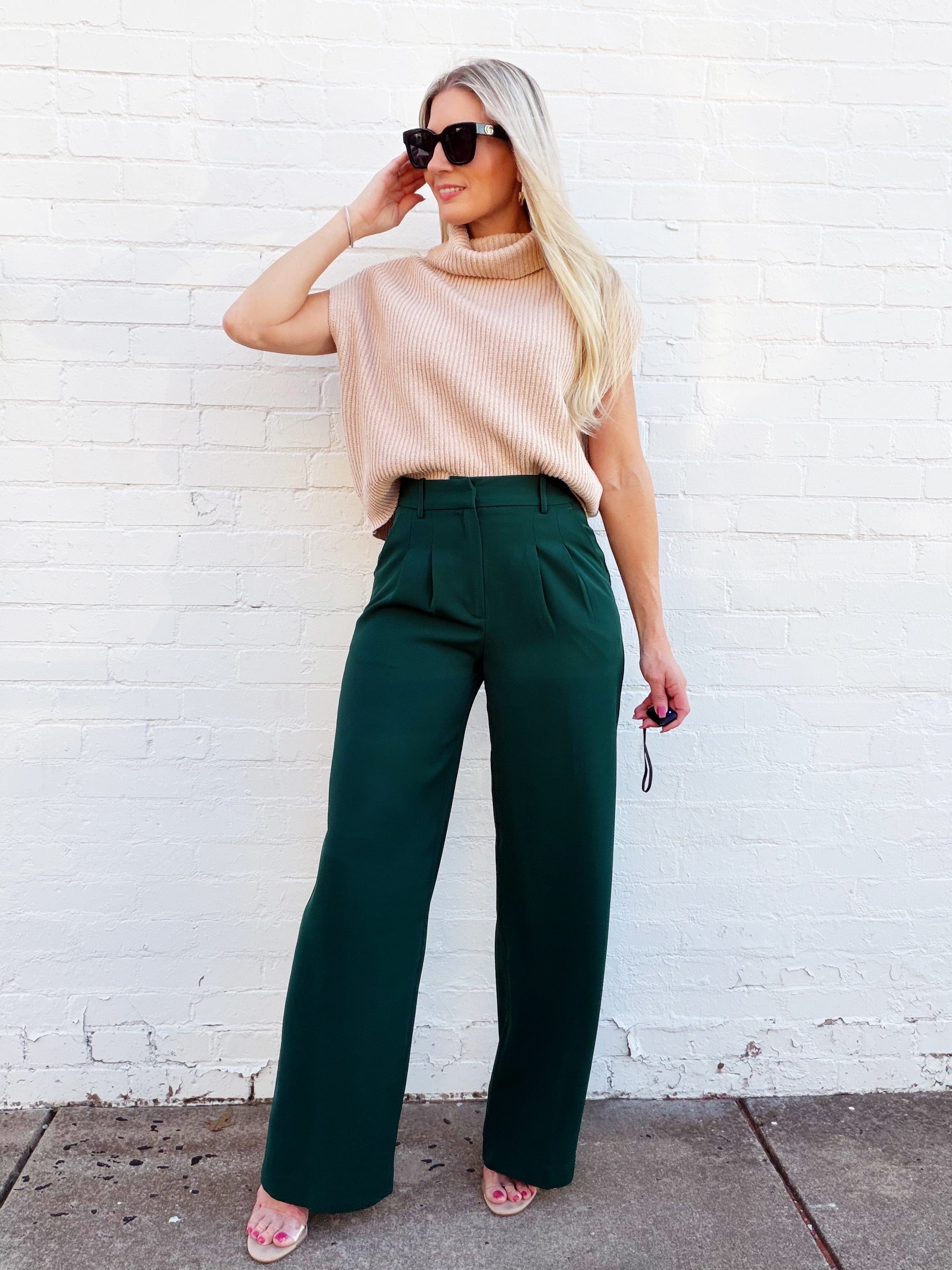 French Connection Bottoms - Pants French Connection Harry Suiting Trousers In Evergreen