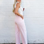 French Connection Bottoms - Pants French Connection Harry Suiting Trousers In Soft Blush
