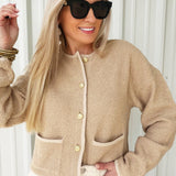 French Connection Effie Boucle Knit Cardigan - Infinity Raine