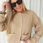 French Connection Effie Boucle Knit Cardigan - Infinity Raine