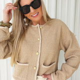 French Connection Effie Boucle Knit Cardigan - Infinity Raine