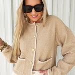 French Connection Effie Boucle Knit Cardigan - Infinity Raine