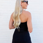 French Connection Tops - Blouses French Connection Tweed Strapless Top In Black