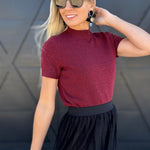 French Connection Tops - Blouses French Connection Vhari Top In Cabernet