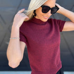 French Connection Tops - Blouses French Connection Vhari Top In Cabernet