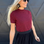 French Connection Tops - Blouses French Connection Vhari Top In Cabernet