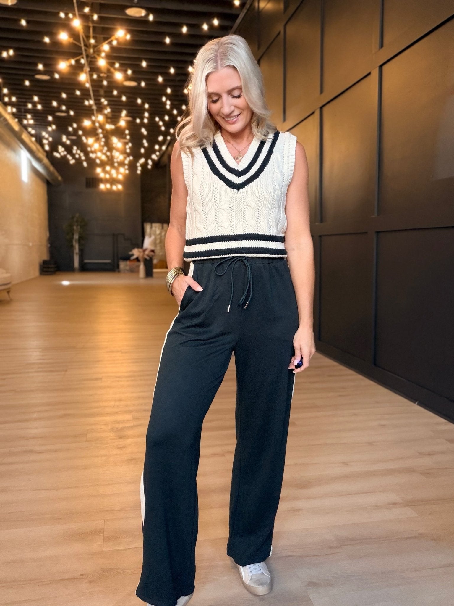 Freshman Track Pants In Hunter Green - Infinity Raine