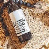 Funny Giftable Wine Labels - Infinity Raine