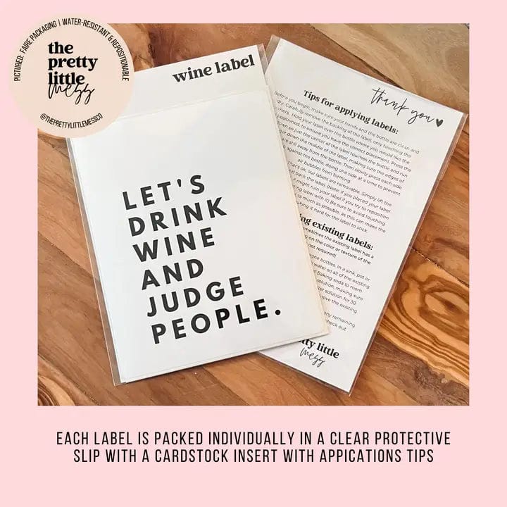 Funny Giftable Wine Labels - Infinity Raine
