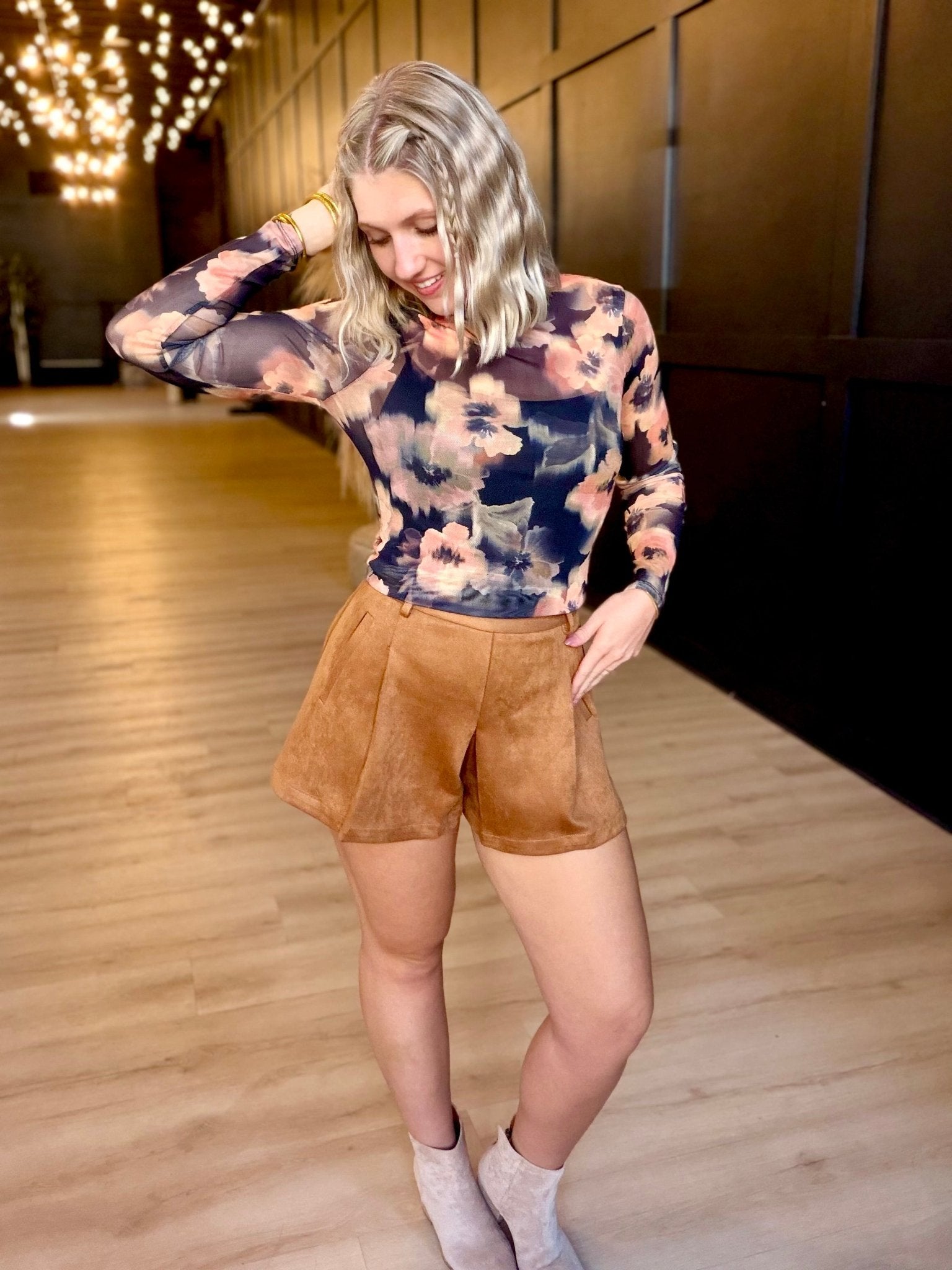 Garden Grit Knit Top In Black Multi - Infinity Raine