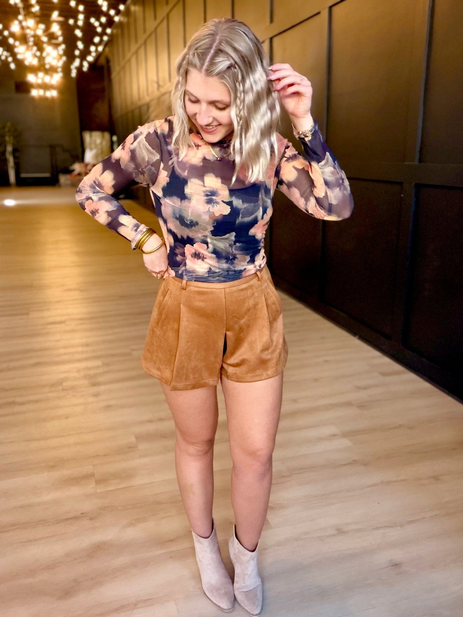 Garden Grit Knit Top In Black Multi - Infinity Raine