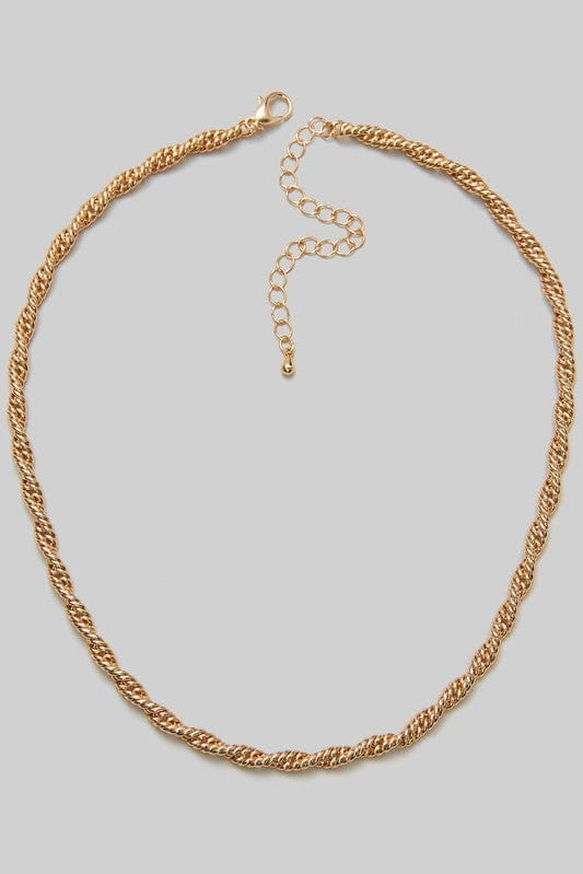 Rope Chain Necklace-Gold - Infinity Raine
