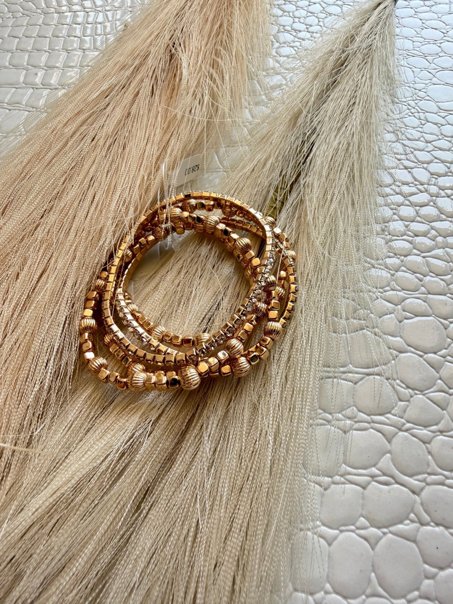Gold Stack Tennis Bracelet - Infinity Raine