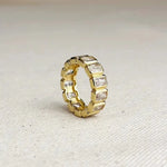 Gold Filled Chunky Cz Eternity Ring - Infinity Raine