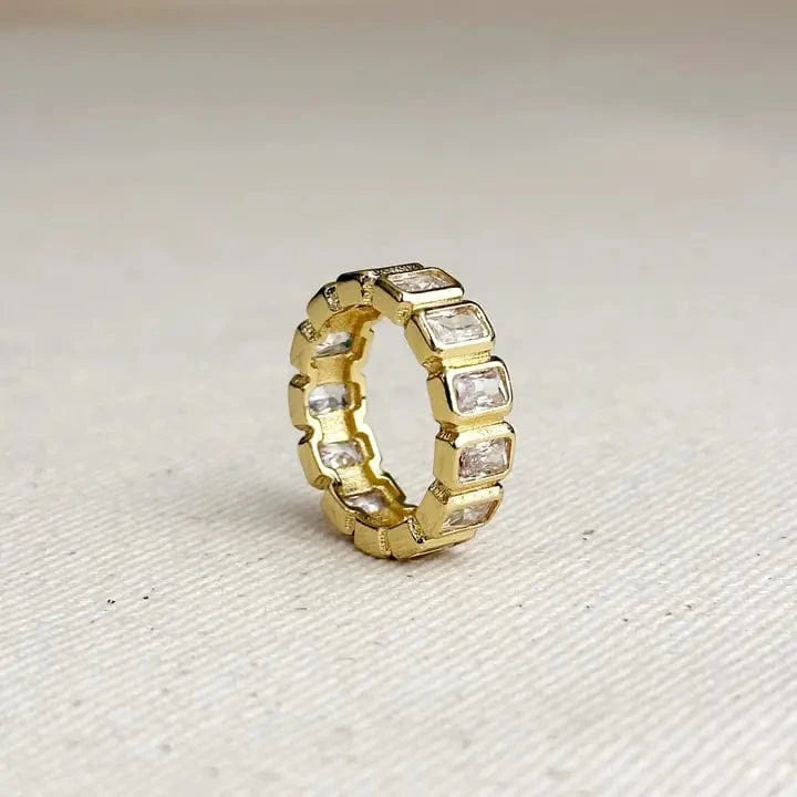 Gold Filled Chunky Cz Eternity Ring - Infinity Raine