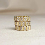 Gold Filled Chunky Cz Eternity Ring - Infinity Raine