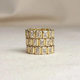 Gold Filled Chunky Cz Eternity Ring - Infinity Raine