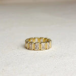 Gold Filled Chunky Cz Eternity Ring - Infinity Raine