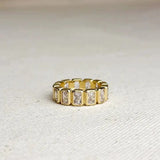 Gold Filled Chunky Cz Eternity Ring - Infinity Raine