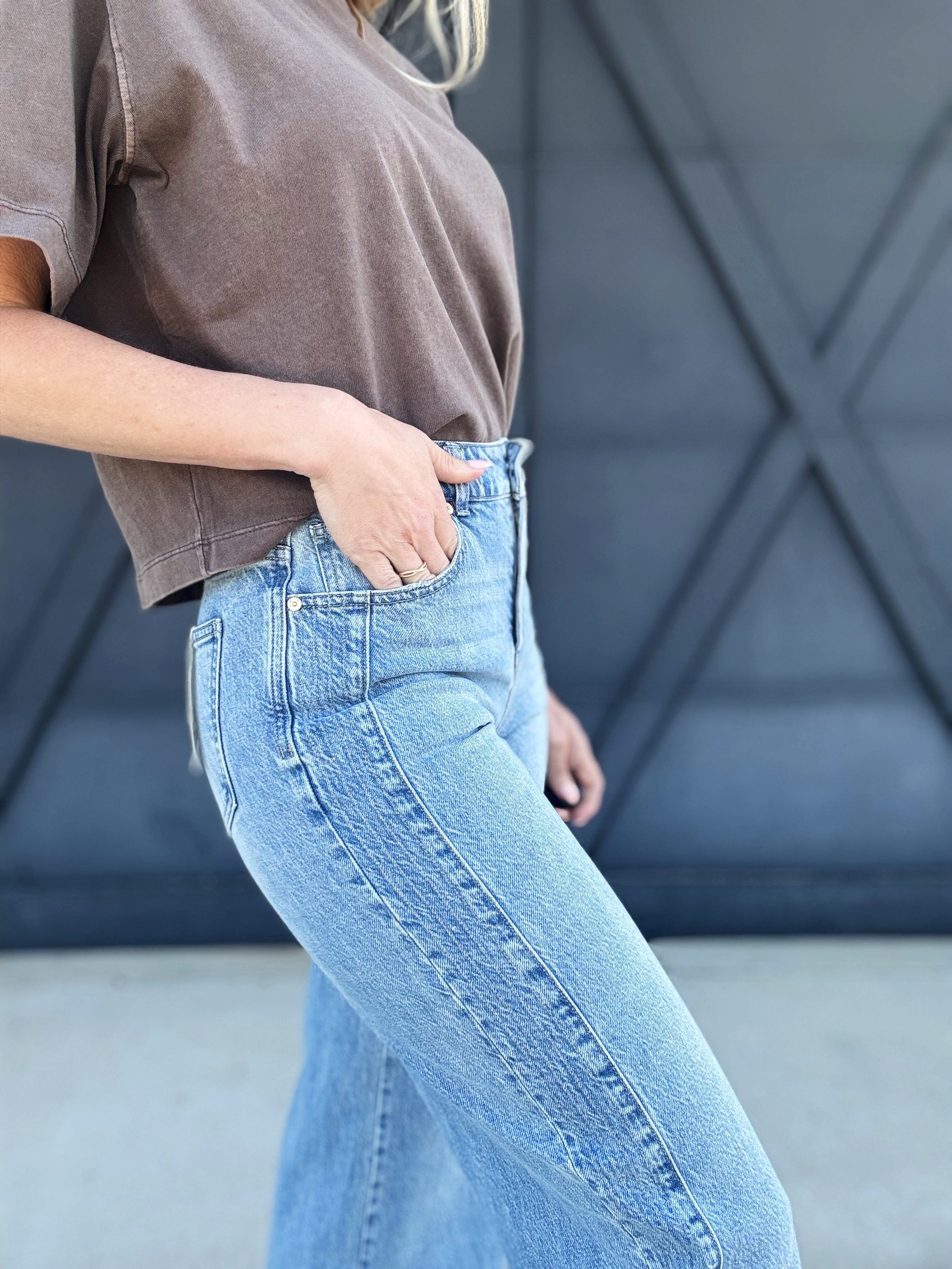 Habitual Denver Side Panel Jeans In Splash - Infinity Raine