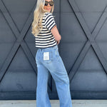 Habitual Denver Side Panel Jeans In Splash - Infinity Raine