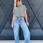 Habitual Denver Side Panel Jeans In Splash - Infinity Raine
