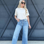 Habitual Denver Wide Leg Crop Jeans In Paloma - Infinity Raine