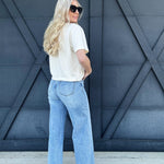 Habitual Denver Wide Leg Crop Jeans In Paloma - Infinity Raine