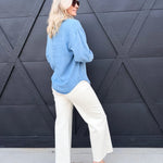 Habitual Denver Wide Leg Crop Jean In Stone - Infinity Raine
