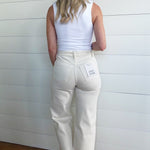 Habitual Denver Wide Leg Crop Jean In Stone - Infinity Raine