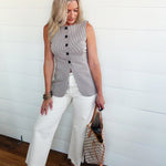 Habitual Denver Wide Leg Crop Jean In Stone - Infinity Raine