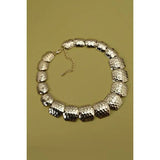 Hammered Gold Statement Necklace - Infinity Raine