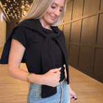 Hancock Prosper Wrap In Black - Infinity Raine