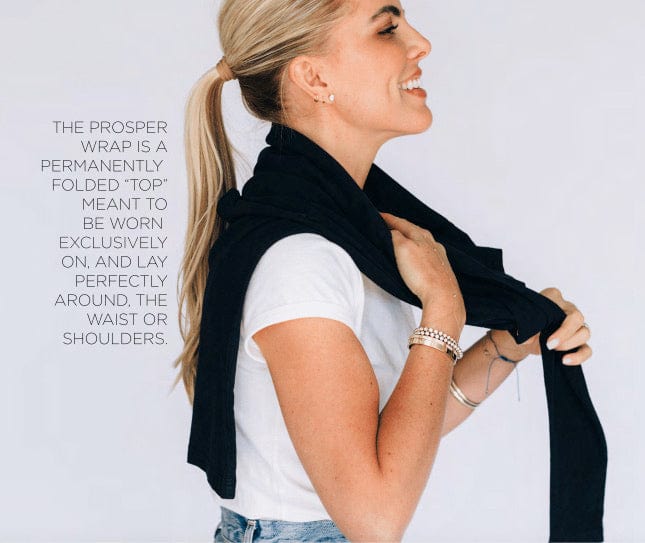 Hancock Prosper Wrap In Black - Infinity Raine