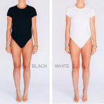 Hancock Bedford Crewneck Bodysuit In White - Infinity Raine