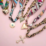 Handmade Scarf Charm Necklace - Infinity Raine